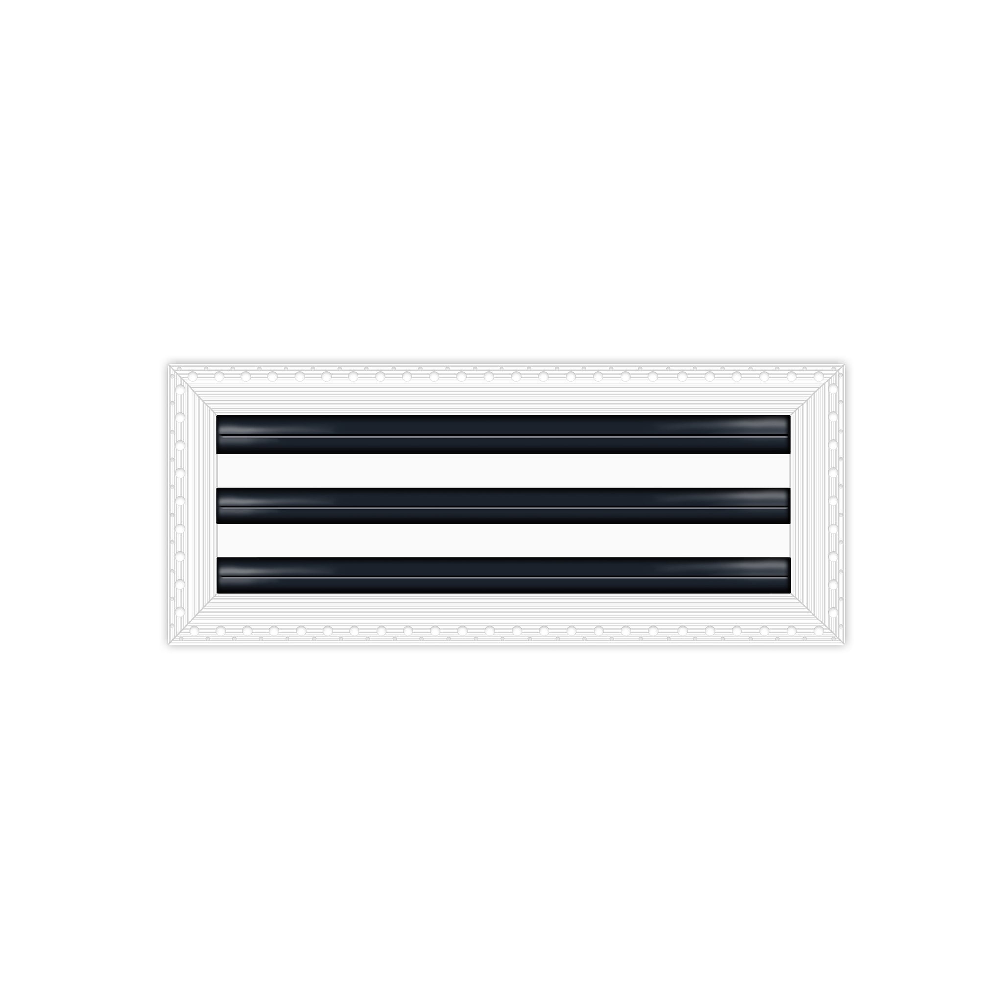 BUILDMART - 18" MUD-In Linear Slot Diffuser - 3 Slot -  Air Vent Cover - Drywall MUD IN White Air Vent - MUD Linear Slot Diffuser - Register Grille for Ceiling and Walls - Texas Buildmart