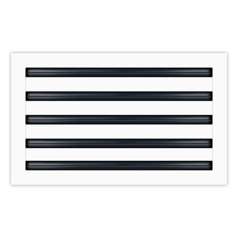BUILDMART - 18x10 White Modern AC Vent Cover - Decorative Air Vent - Standard Linear Slot Diffuser - Register Grille for Ceiling, Walls & Floors - Texas Buildmart