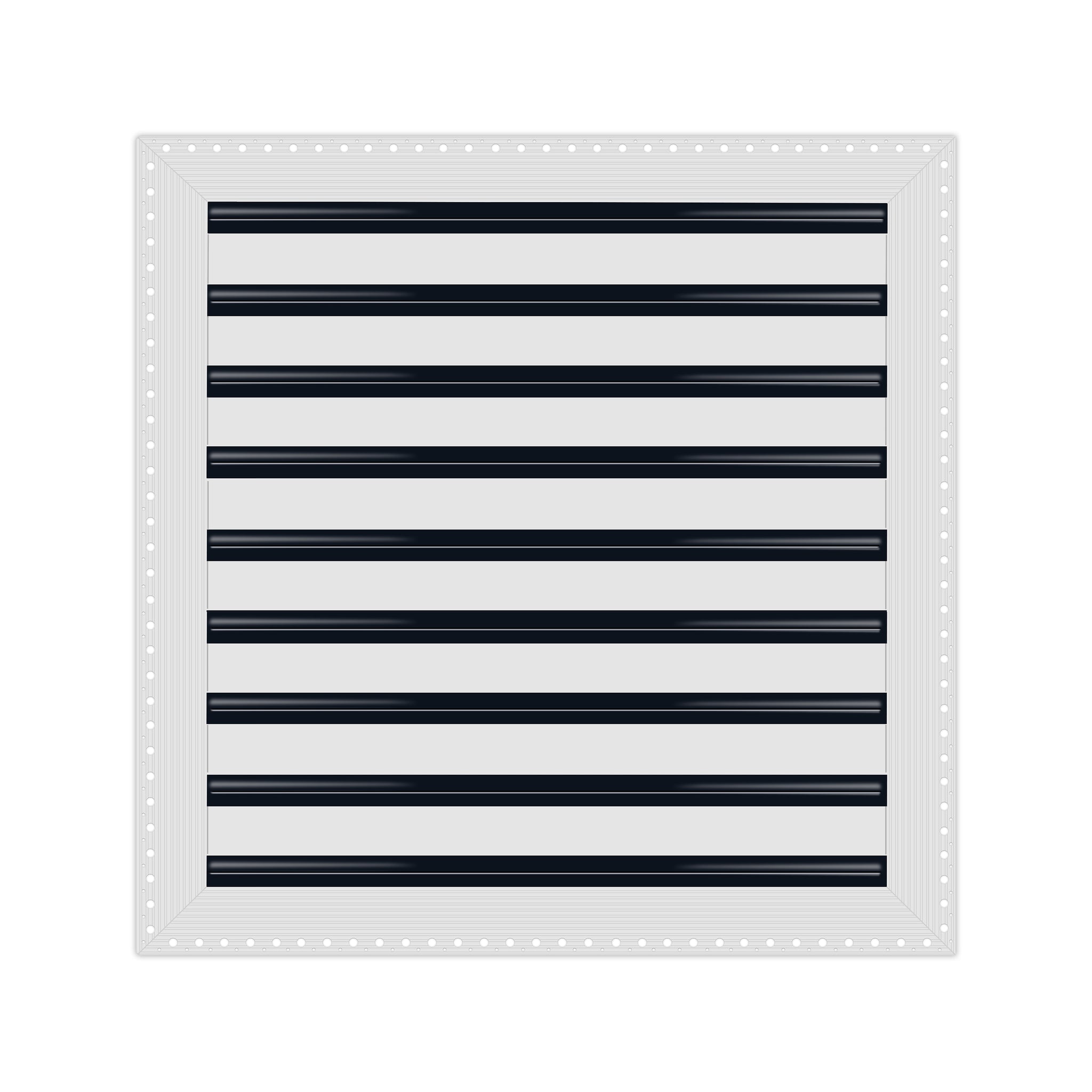 BUILDMART - 18x18 MUD-IN Air Vent Cover - Drywall MUD IN White Air Vent - MUD Linear Slot Diffuser - Register Grille for Ceiling and Walls - Texas Buildmart