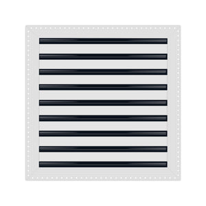 BUILDMART - 18x18 MUD-IN Air Vent Cover - Drywall MUD IN White Air Vent - MUD Linear Slot Diffuser - Register Grille for Ceiling and Walls - Texas Buildmart