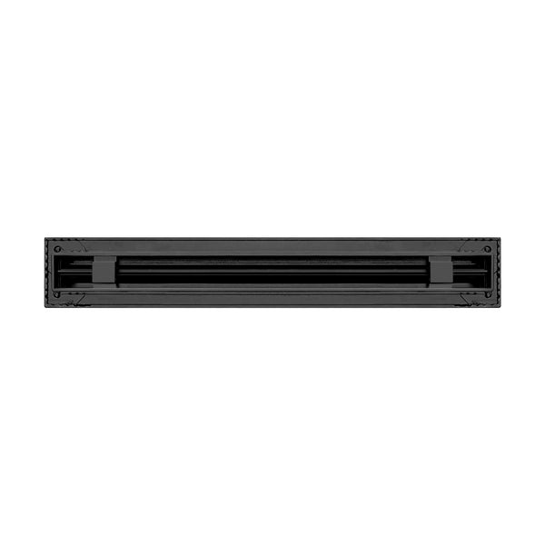 BUILDMART - 18" Black Linear Slot Diffuser - 1 Slot - Single Slot - Decorative Air Vent - Modern AC Vent Cover for Ceiling, Walls & Floors - Texas Buildmart