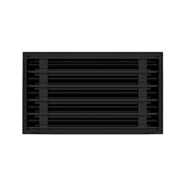 Back of 18x10 Modern Air Vent Cover Black - 18x10 Standard Linear Slot Diffuser Black - Texas Buildmart