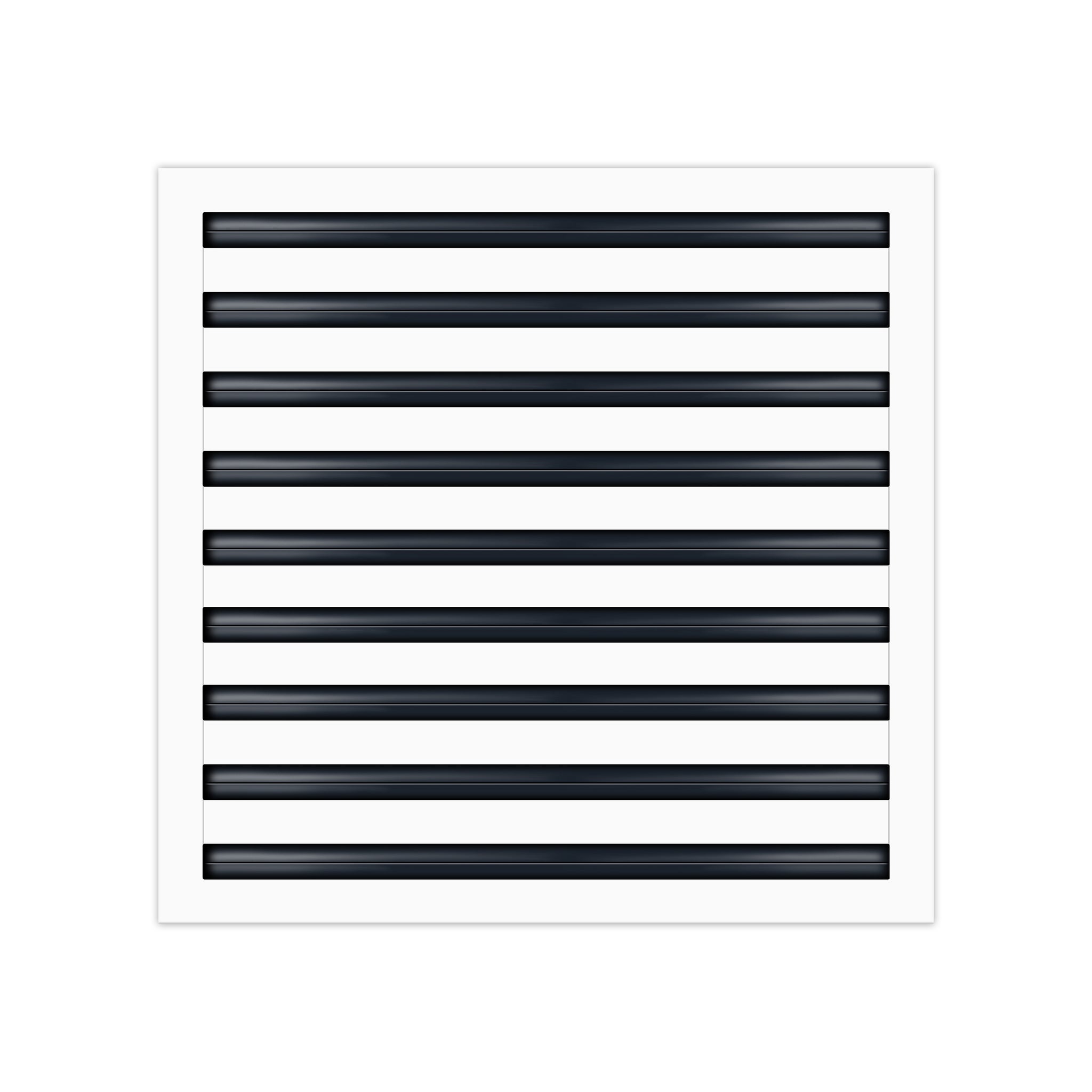 BUILDMART - 18x18 White Modern AC Vent Cover - Decorative Air Vent - Standard Linear Slot Diffuser - Register Grille for Ceiling, Walls & Floors - Texas Buildmart