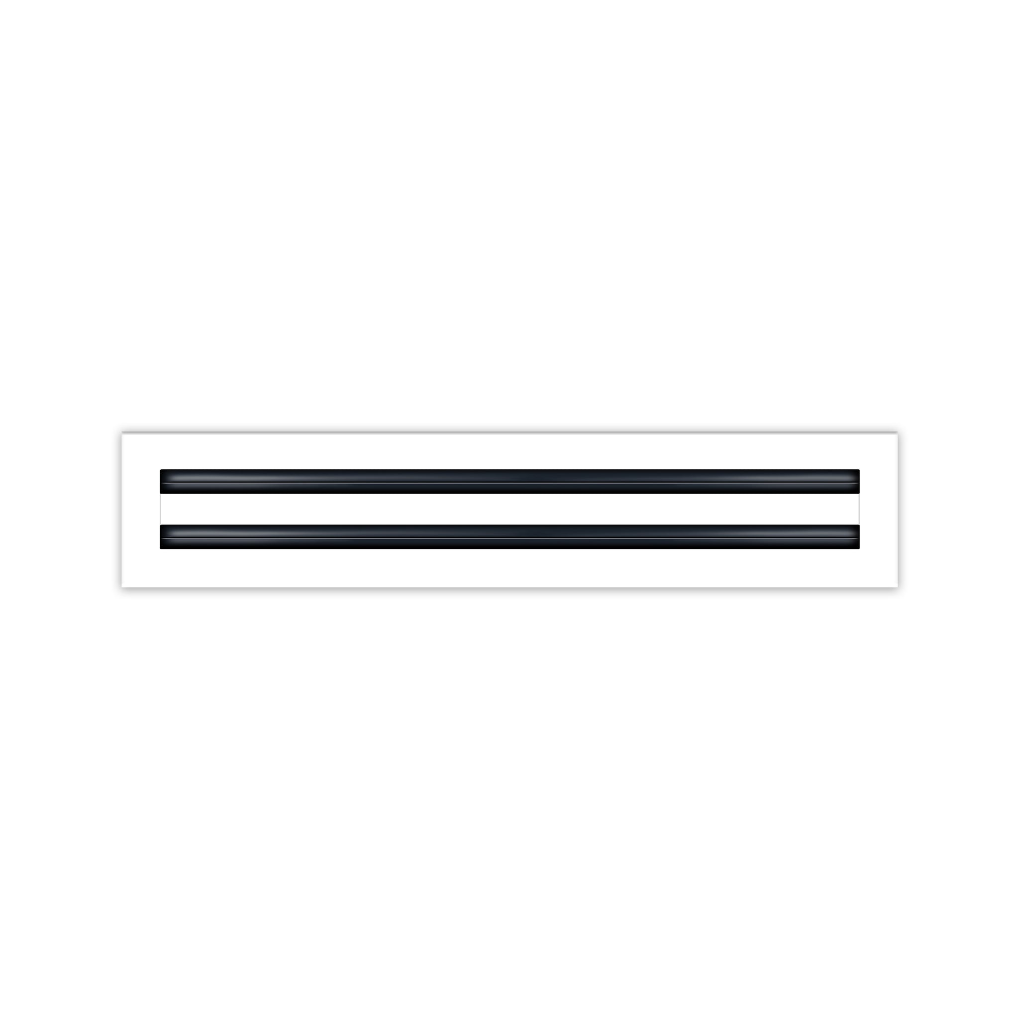 BUILDMART - 18x4 White Modern AC Vent Cover - Decorative Air Vent - Standard Linear Slot Diffuser - Register Grille for Ceiling, Walls & Floors - Texas Buildmart