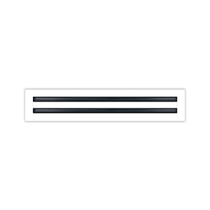 BUILDMART - 18x4 White Modern AC Vent Cover - Decorative Air Vent - Standard Linear Slot Diffuser - Register Grille for Ceiling, Walls & Floors - Texas Buildmart
