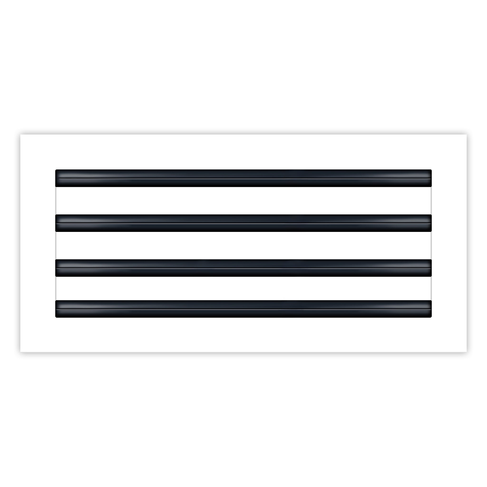 BUILDMART - 18x8 White Modern AC Vent Cover - Decorative Air Vent - Standard Linear Slot Diffuser - Register Grille for Ceiling, Walls & Floors - Texas Buildmart