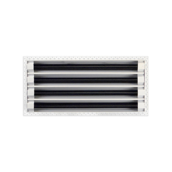 BUILDMART - 18x8 MUD-IN Air Vent Cover - Drywall MUD IN White Air Vent - MUD Linear Slot Diffuser - Register Grille for Ceiling and Walls - Texas Buildmart