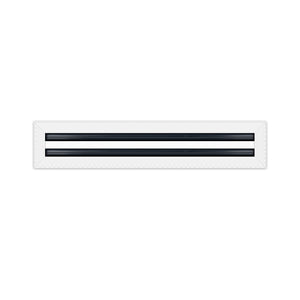 BUILDMART - 20x4 MUD-IN Air Vent Cover - Drywall MUD IN White Air Vent - MUD Linear Slot Diffuser - Register Grille for Ceiling and Walls - Texas Buildmart