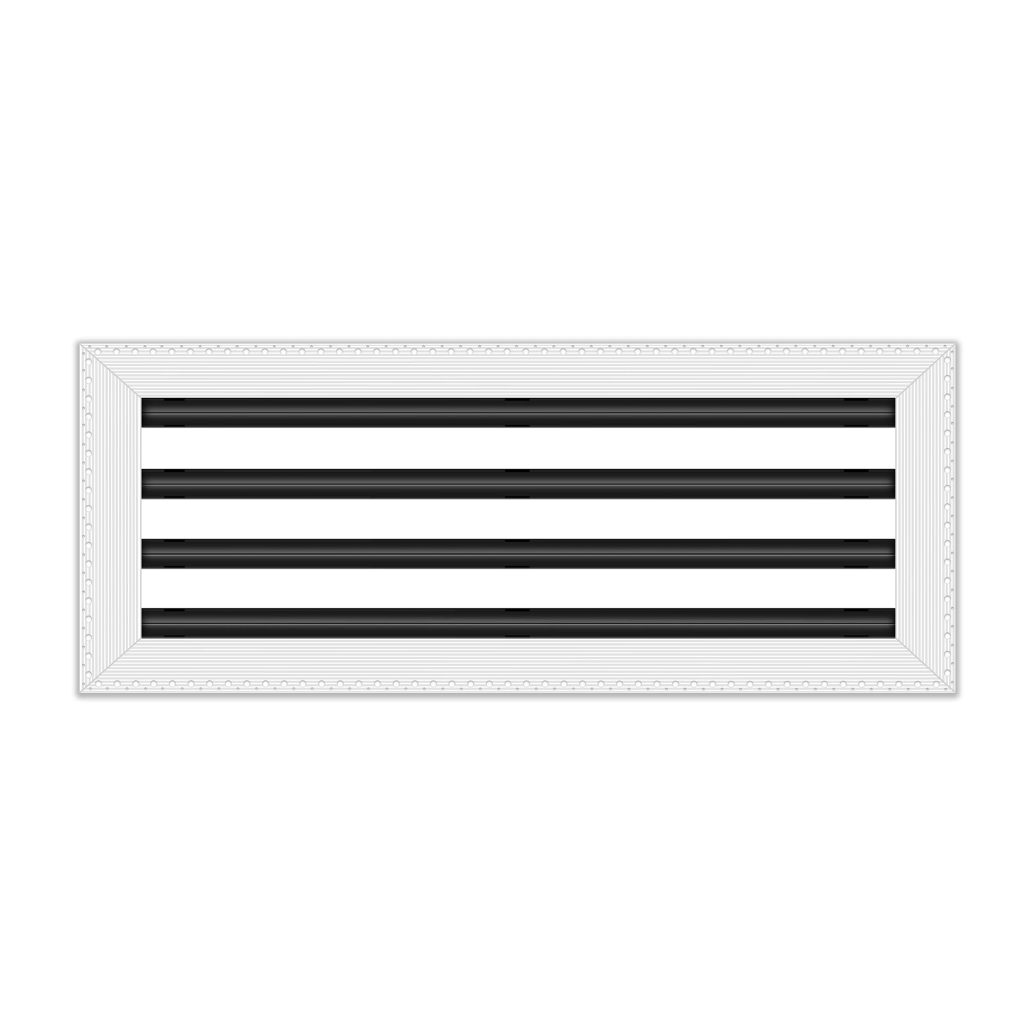 BUILDMART - 20x8 MUD-IN Air Vent Cover - Drywall MUD IN White Air Vent - MUD Linear Slot Diffuser - Register Grille for Ceiling and Walls - Texas Buildmart