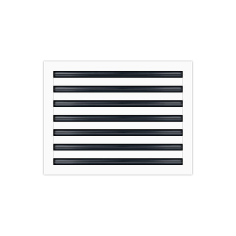 BUILDMART - 20x14 White Modern AC Vent Cover - Decorative Air Vent - Standard Linear Slot Diffuser - Register Grille for Ceiling, Walls & Floors - Texas Buildmart
