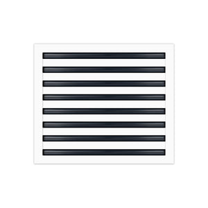 BUILDMART - 20x16 White Modern AC Vent Cover - Decorative Air Vent - Standard Linear Slot Diffuser - Register Grille for Ceiling, Walls & Floors - Texas Buildmart