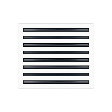BUILDMART - 20x16 White Modern AC Vent Cover - Decorative Air Vent - Standard Linear Slot Diffuser - Register Grille for Ceiling, Walls & Floors - Texas Buildmart
