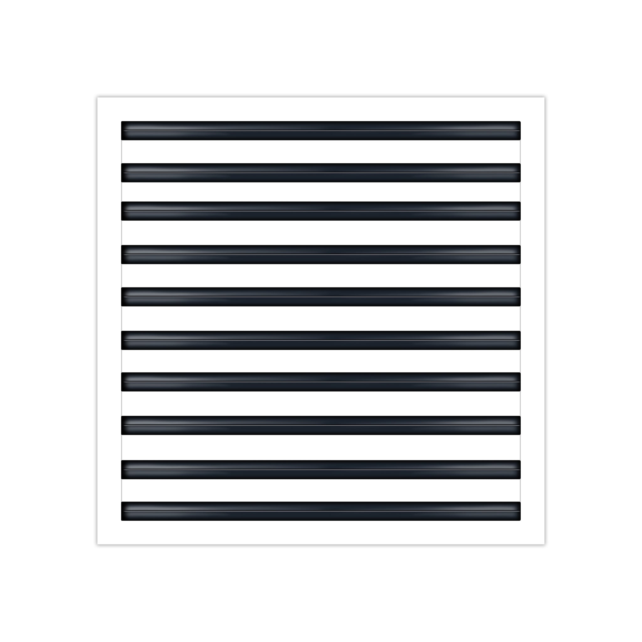 BUILDMART - 20x20 White Modern AC Vent Cover - Decorative Air Vent - Standard Linear Slot Diffuser - Register Grille for Ceiling, Walls & Floors - Texas Buildmart
