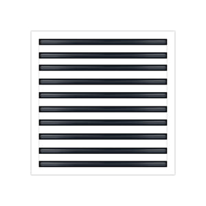 BUILDMART - 20x20 White Modern AC Vent Cover - Decorative Air Vent - Standard Linear Slot Diffuser - Register Grille for Ceiling, Walls & Floors - Texas Buildmart
