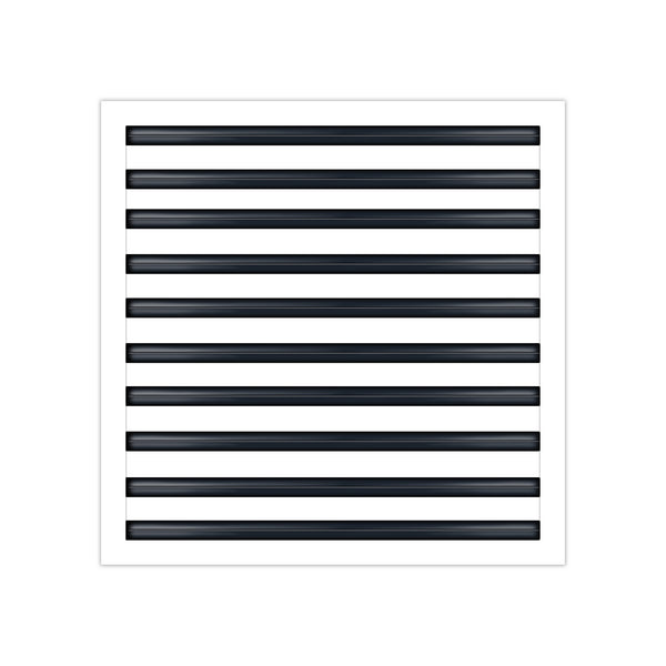 BUILDMART - 20x20 White Modern AC Vent Cover - Decorative Air Vent - Standard Linear Slot Diffuser - Register Grille for Ceiling, Walls & Floors - Texas Buildmart