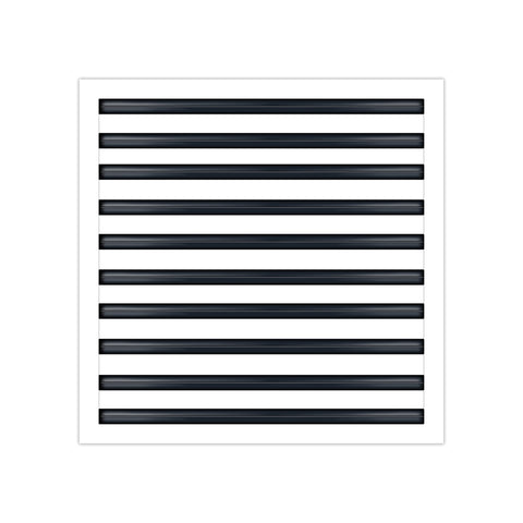 BUILDMART - 20x20 White Modern AC Vent Cover - Decorative Air Vent - Standard Linear Slot Diffuser - Register Grille for Ceiling, Walls & Floors - Texas Buildmart