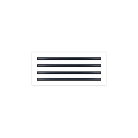 BUILDMART - 20x8 White Modern AC Vent Cover - Decorative Air Vent - Standard Linear Slot Diffuser - Register Grille for Ceiling, Walls & Floors - Texas Buildmart