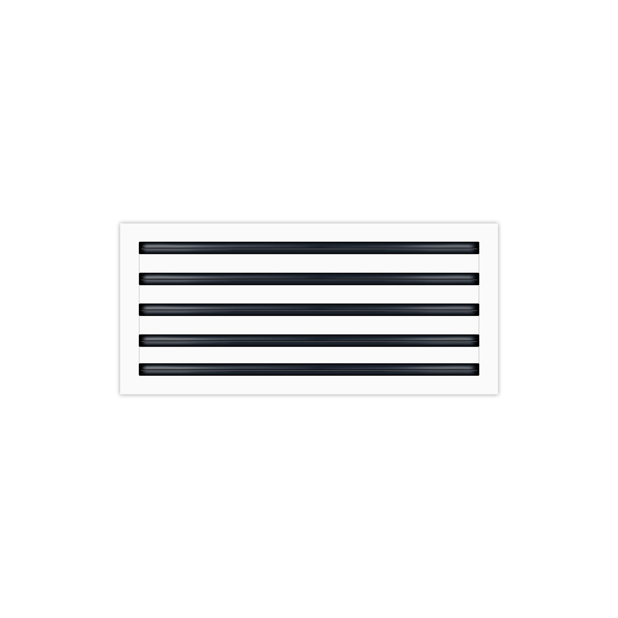 BUILDMART - 22x10 White Modern AC Vent Cover - Decorative Air Vent - Standard Linear Slot Diffuser - Register Grille for Ceiling, Walls & Floors - Texas Buildmart