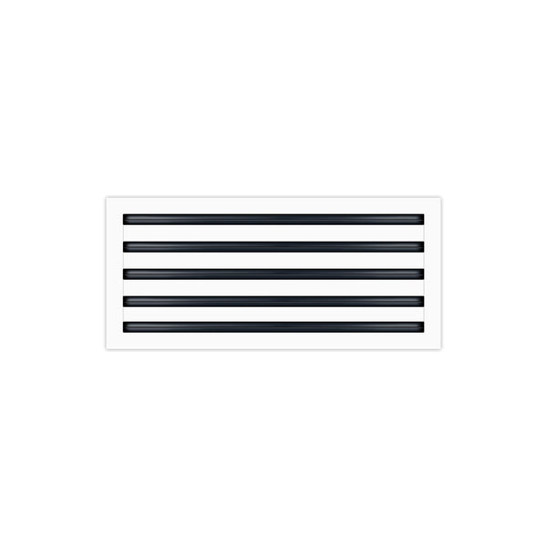 BUILDMART - 22x10 White Modern AC Vent Cover - Decorative Air Vent - Standard Linear Slot Diffuser - Register Grille for Ceiling, Walls & Floors - Texas Buildmart