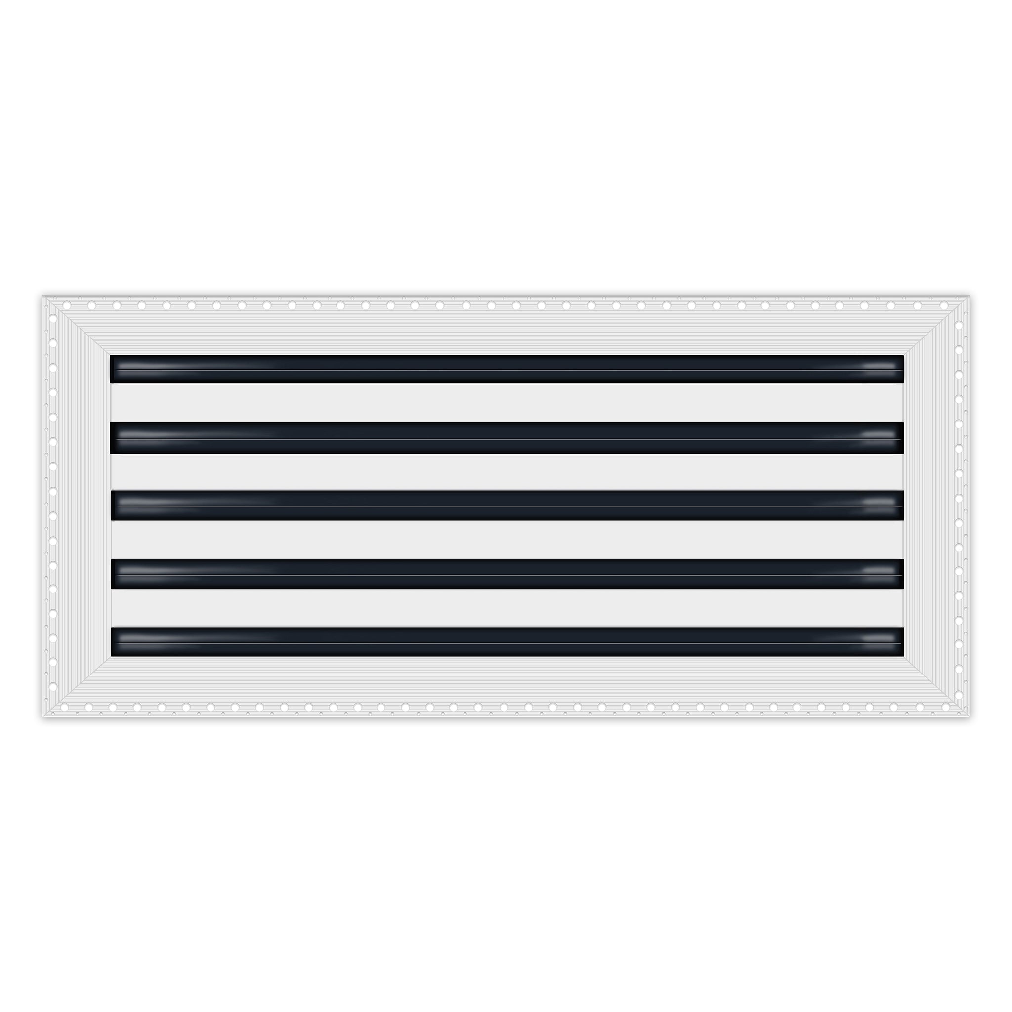 BUILDMART - 22x10 MUD-IN Air Vent Cover - Drywall MUD IN White Air Vent - MUD Linear Slot Diffuser - Register Grille for Ceiling and Walls - Texas Buildmart