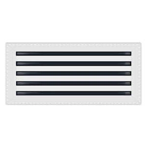 BUILDMART - 22x10 MUD-IN Air Vent Cover - Drywall MUD IN White Air Vent - MUD Linear Slot Diffuser - Register Grille for Ceiling and Walls - Texas Buildmart