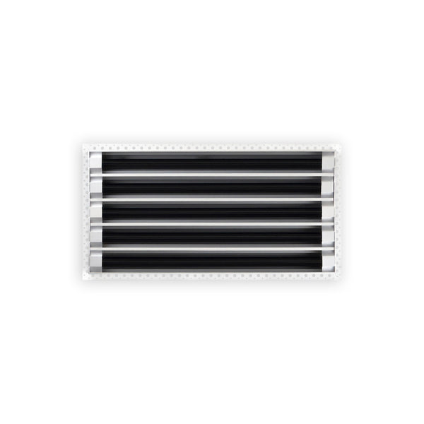 BUILDMART - 22x10 MUD-IN Air Vent Cover - Drywall MUD IN White Air Vent - MUD Linear Slot Diffuser - Register Grille for Ceiling and Walls - Texas Buildmart