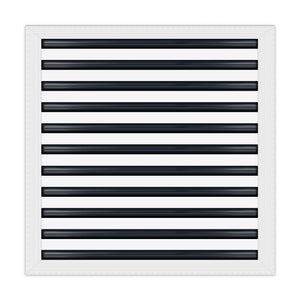 BUILDMART - 22x22 MUD-IN Air Vent Cover - Drywall MUD IN White Air Vent - MUD Linear Slot Diffuser - Register Grille for Ceiling and Walls - Texas Buildmart