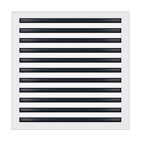 BUILDMART - 22x22 MUD-IN Air Vent Cover - Drywall MUD IN White Air Vent - MUD Linear Slot Diffuser - Register Grille for Ceiling and Walls - Texas Buildmart
