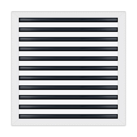 BUILDMART - 22x22 MUD-IN Air Vent Cover - Drywall MUD IN White Air Vent - MUD Linear Slot Diffuser - Register Grille for Ceiling and Walls - Texas Buildmart