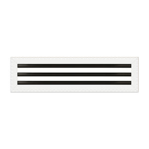 BUILDMART - 22x6 MUD-IN Air Vent Cover - Drywall MUD IN White Air Vent - MUD Linear Slot Diffuser - Register Grille for Ceiling and Walls - Texas Buildmart