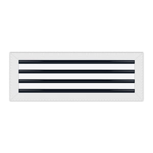 BUILDMART - 22x8 MUD-IN Air Vent Cover - Drywall MUD IN White Air Vent - MUD Linear Slot Diffuser - Register Grille for Ceiling and Walls - Texas Buildmart