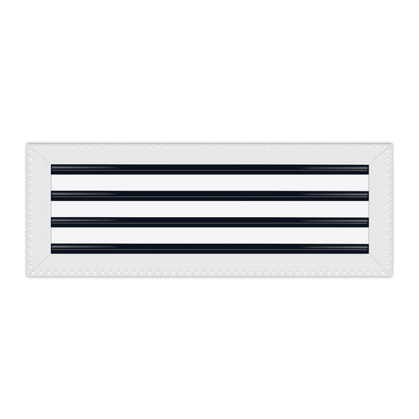 BUILDMART - 22x8 MUD-IN Air Vent Cover - Drywall MUD IN White Air Vent - MUD Linear Slot Diffuser - Register Grille for Ceiling and Walls - Texas Buildmart