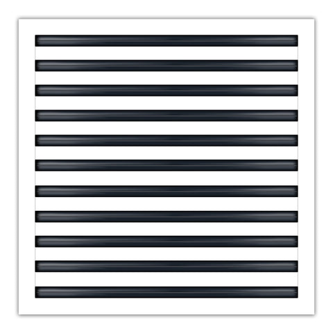 BUILDMART - 22x22 White Modern AC Vent Cover - Decorative Air Vent - Standard Linear Slot Diffuser - Register Grille for Ceiling, Walls & Floors - Texas Buildmart