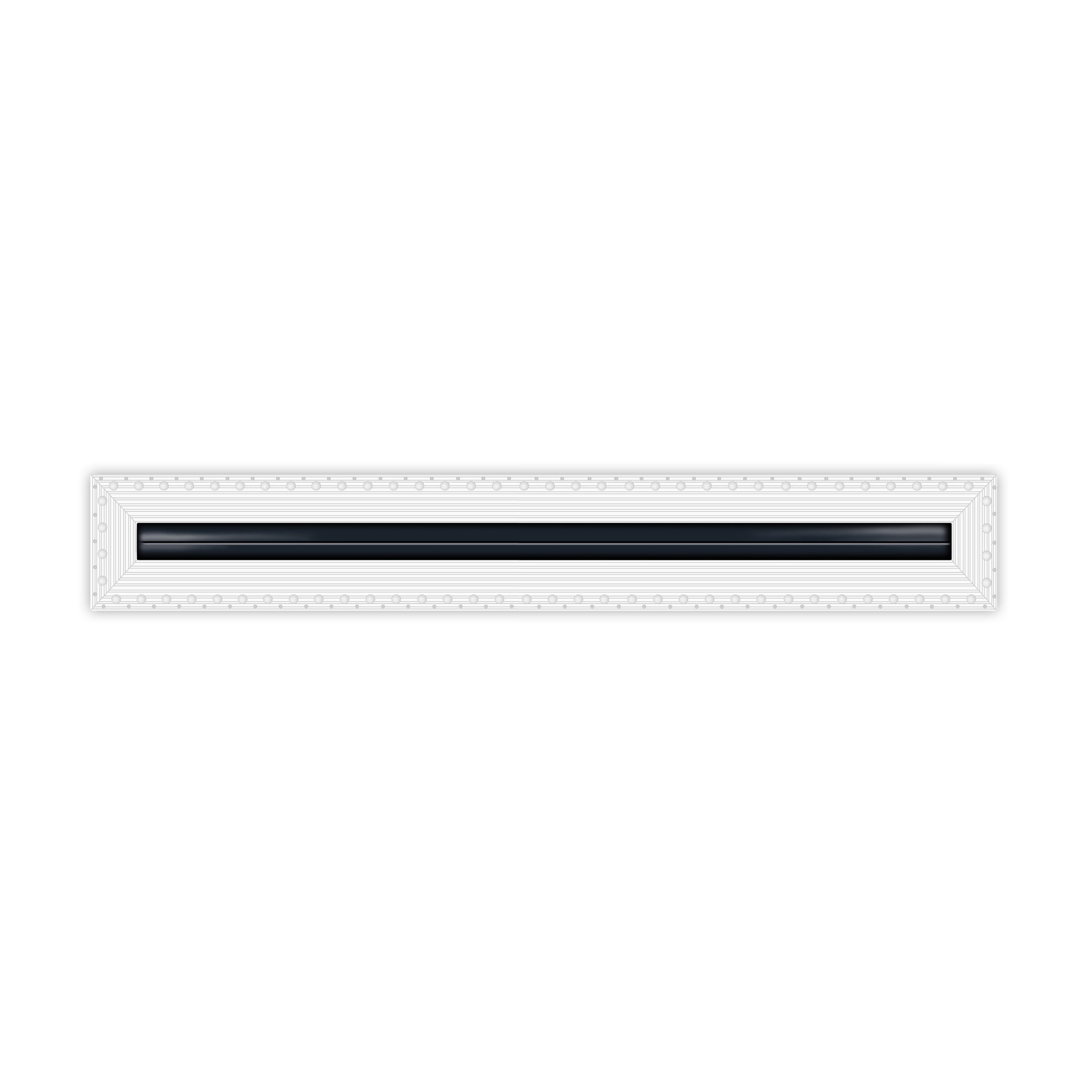 BUILDMART - 24" Linear Slot Diffuser - 1 Slot - MUD-IN Air Vent Cover - Drywall MUD IN White Air Vent - MUD Linear Slot Diffuser - Register Grille for Ceiling and Walls - Texas Buildmart