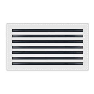 BUILDMART - 24x14 MUD-IN Air Vent Cover - Drywall MUD IN White Air Vent - MUD Linear Slot Diffuser - Register Grille for Ceiling and Walls - Texas Buildmart