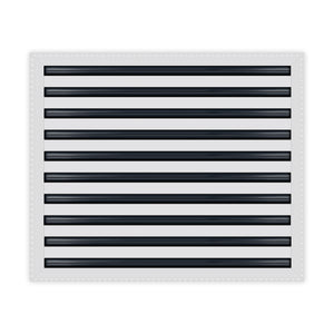 BUILDMART - 24x20 MUD-IN Air Vent Cover - Drywall MUD IN White Air Vent - MUD Linear Slot Diffuser - Register Grille for Ceiling and Walls - Texas Buildmart