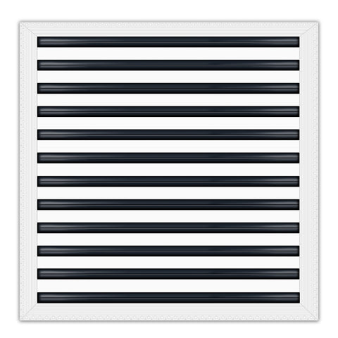 BUILDMART - 24x24 MUD-IN Air Vent Cover - Drywall MUD IN White Air Vent - MUD Linear Slot Diffuser - Register Grille for Ceiling and Walls - Texas Buildmart