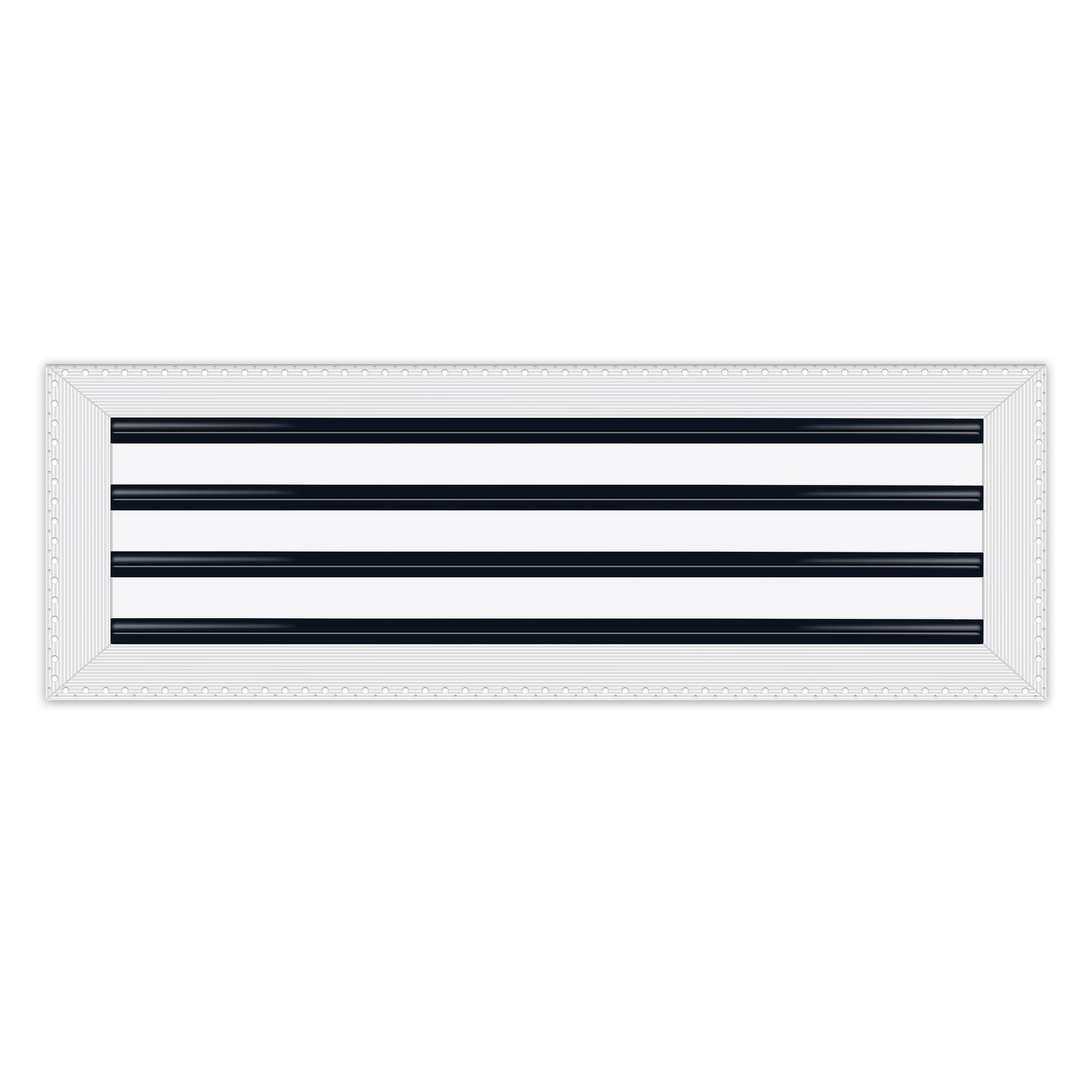BUILDMART - 24x8 MUD-IN Air Vent Cover - Drywall MUD IN White Air Vent - MUD Linear Slot Diffuser - Register Grille for Ceiling and Walls - Texas Buildmart
