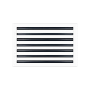 BUILDMART - 24x14 White Modern AC Vent Cover - Decorative Air Vent - Standard Linear Slot Diffuser - Register Grille for Ceiling, Walls & Floors - Texas Buildmart