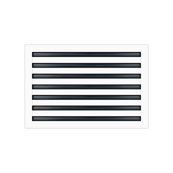 BUILDMART - 24x14 White Modern AC Vent Cover - Decorative Air Vent - Standard Linear Slot Diffuser - Register Grille for Ceiling, Walls & Floors - Texas Buildmart
