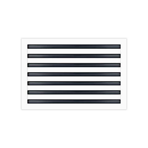 BUILDMART - 24x14 White Modern AC Vent Cover - Decorative Air Vent - Standard Linear Slot Diffuser - Register Grille for Ceiling, Walls & Floors - Texas Buildmart