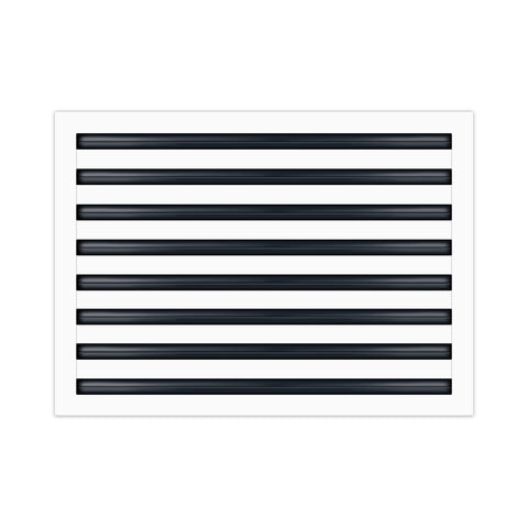 BUILDMART - 24x16 White Modern AC Vent Cover - Decorative Air Vent - Standard Linear Slot Diffuser - Register Grille for Ceiling, Walls & Floors - Texas Buildmart