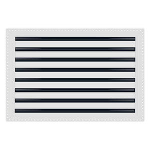 BUILDMART - 24x16 MUD-IN Air Vent Cover - Drywall MUD IN White Air Vent - MUD Linear Slot Diffuser - Register Grille for Ceiling and Walls - Texas Buildmart