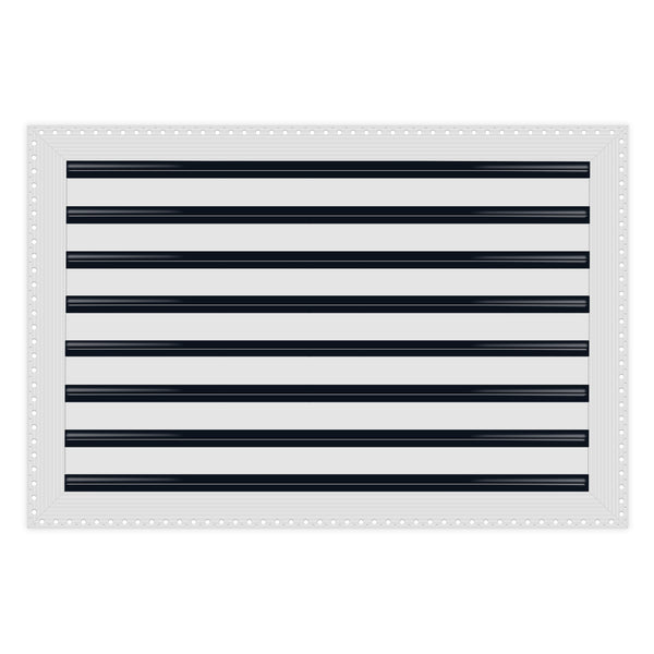 BUILDMART - 24x16 MUD-IN Air Vent Cover - Drywall MUD IN White Air Vent - MUD Linear Slot Diffuser - Register Grille for Ceiling and Walls - Texas Buildmart