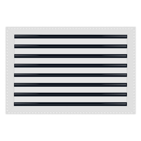 BUILDMART - 24x16 MUD-IN Air Vent Cover - Drywall MUD IN White Air Vent - MUD Linear Slot Diffuser - Register Grille for Ceiling and Walls - Texas Buildmart