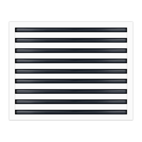BUILDMART - 24x18 White Modern AC Vent Cover - Decorative Air Vent - Standard Linear Slot Diffuser - Register Grille for Ceiling, Walls & Floors - Texas Buildmart