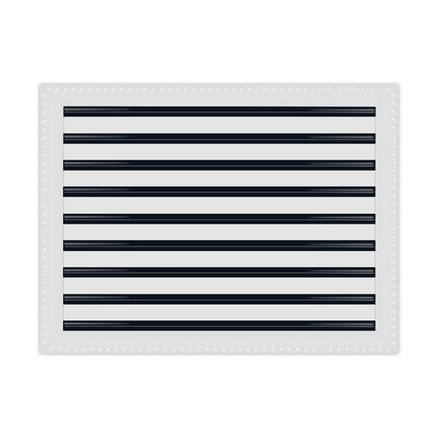 BUILDMART - 24x18 MUD-IN Air Vent Cover - Drywall MUD IN White Air Vent - MUD Linear Slot Diffuser - Register Grille for Ceiling and Walls - Texas Buildmart