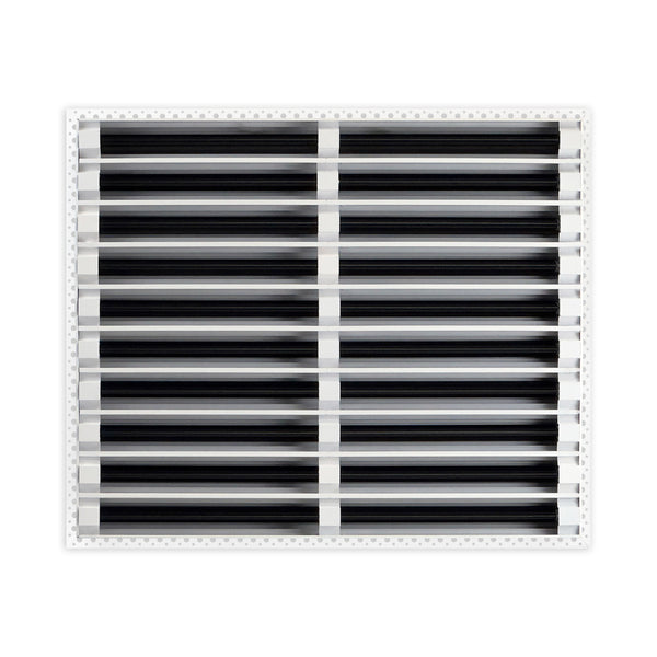 BUILDMART - 24x20 MUD-IN Air Vent Cover - Drywall MUD IN White Air Vent - MUD Linear Slot Diffuser - Register Grille for Ceiling and Walls - Texas Buildmart