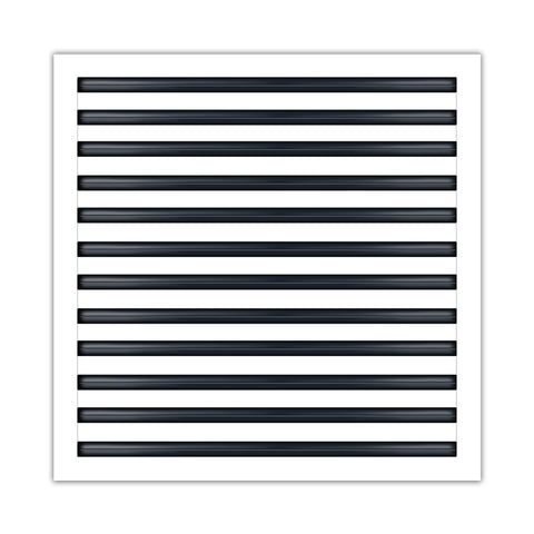 BUILDMART - 24x24 White Modern AC Vent Cover - Decorative Air Vent - Standard Linear Slot Diffuser - Register Grille for Ceiling, Walls & Floors - Texas Buildmart