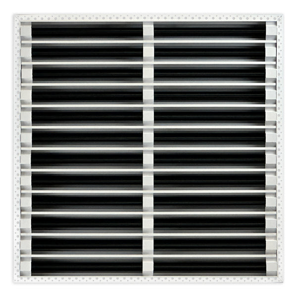 BUILDMART - 24x24 MUD-IN Air Vent Cover - Drywall MUD IN White Air Vent - MUD Linear Slot Diffuser - Register Grille for Ceiling and Walls - Texas Buildmart